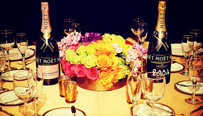 Moet & Chandon Celebrates At The 72nd Annual Golden Globe Awards Menu Preview
