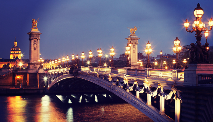 Paris' Pont Alexandre III Photo Courtesy of iStock, compassandcamera