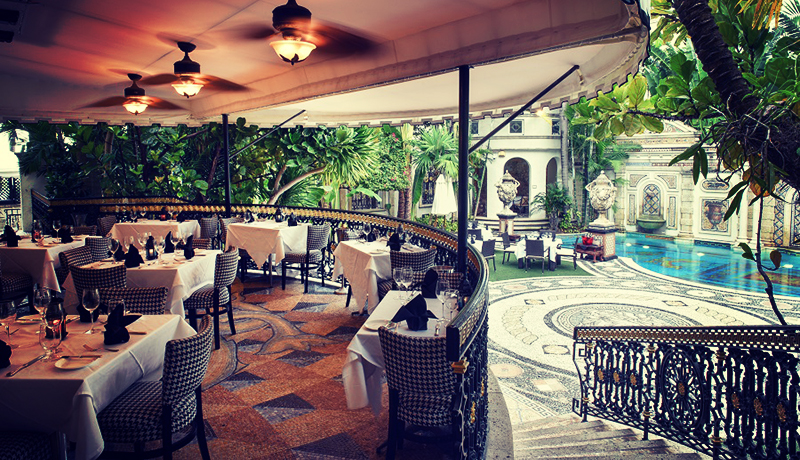 Gianni's Restaurant at the Versace Mansion Miami Beach