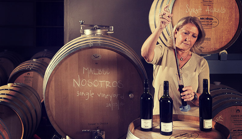 Susana Balbo at Dominio del Plata winery, Mendoza, Argentina