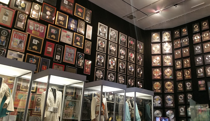 Elvis' Collection of Gold Platinum Records at Graceland, Photo Credit: DeMarco Williams